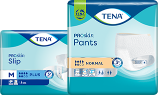 An image showing TENA ProSkin Slip Plus & TENA ProSkin Pants Normal